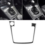Car Carbon Fiber Gear Position Panel Frame Decorative Sticker for Volkswagen Golf 7 2013-2017, with Hole and Start and Stop, Left Drive, Gear Position Panel