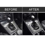 Car Carbon Fiber Gear Position Panel Frame Decorative Sticker for Volkswagen Golf 7 2013-2017, with Hole and Start and Stop, Left Drive, Gear Position Panel