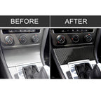 Car Carbon Fiber Cigarette Lighter Decorative Sticker for Volkswagen Golf 7 2013-2017, Cigarette Lighter