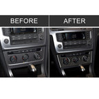 Car Carbon Fiber Air Conditioning Rotary Button Decorative Sticker for Volkswagen Golf 7 2013-2017, Air Conditioning Rotary Button