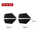 Car Carbon Fiber Door Inner Handle Wrist Panel Decorative Sticker for Volkswagen Golf 7 2013-2017, Door Inner Handle Wrist