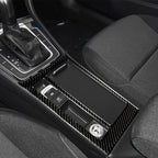 Car Carbon Fiber Water Cup Panel Decorative Sticker for Volkswagen Golf 7 2013-2017, Left Drive, Water Cup Panel