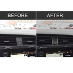 Car Carbon Fiber Emergency Light Frame Decorative Sticker for Volkswagen Golf 7 2013-2017, Left Drive, Emergency Light Frame