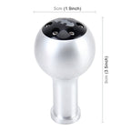 Universal Vehicle Car Bat Pattern Shifter Cover Manual Automatic Aluminum Gear Shift Knob(Silver), Size: 5*9cm, Bat Pattern Shifter Cover