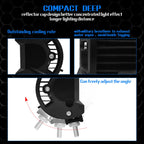 4 inch 18W 1800LM 4 Row LED Strip Light Working Refit Off-road Vehicle Lamp Roof Strip Light, 4 inch 72W