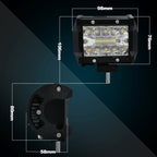 4 inch 15W 1500LM LED Strip Lamp Working Refit Off-road Vehicle Light Roof Strip Light, 4 inch 60W