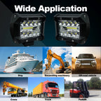 4 inch 15W 1500LM LED Strip Lamp Working Refit Off-road Vehicle Light Roof Strip Light, 4 inch 60W