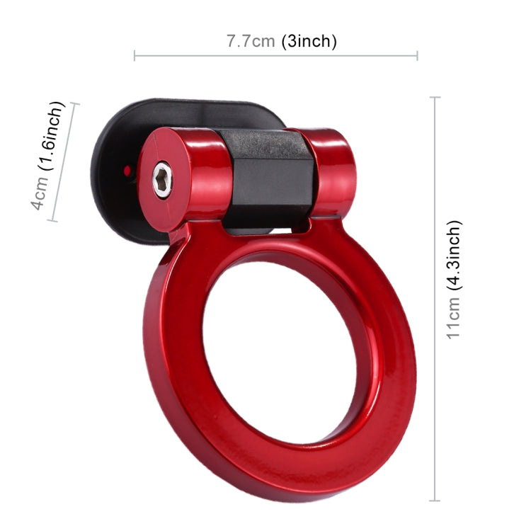 Car Truck Bumper Round Tow Hook Ring Adhesive Decal Sticker Exterior Decoration