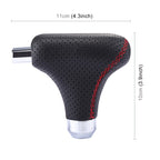 Universal Vehicle Car Black Leather Shifter Cover Manual Automatic Gear Shift Knob, Black Leather Shifter Cover