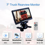 PZ-708 7.0 inch TFT LCD Car Rearview Monitor with Stand and Remote Control, PZ-708