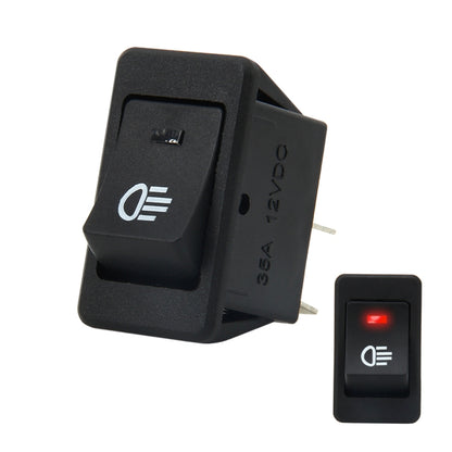 30 Amp 12 Volt Four Plugs LED ON OFF Car Fog Light Switch