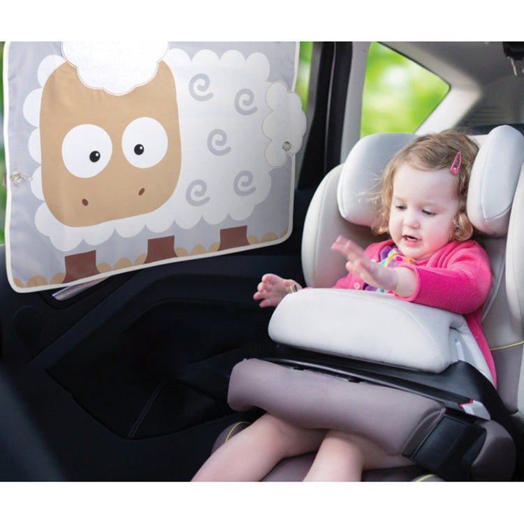 Car Large Rear Window Sunscreen Insulation Window Sunshade Cover, Size: 70*50cm, Zoo, Three Little eagles, Pink Elephant, Little Fox, Underwater World, Deer, Good Friend, Bear, Yellow Penguin, Bears Homes, Happy Elephant, Small Fish, Happy Forest      ...