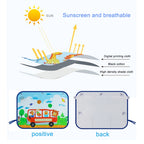 Car Large Rear Window Sunscreen Insulation Window Sunshade Cover, Size: 70*50cm, Zoo, Three Little eagles, Pink Elephant, Little Fox, Underwater World, Deer, Good Friend, Bear, Yellow Penguin, Bears Homes, Happy Elephant, Small Fish, Happy Forest      ...
