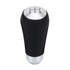 Universal Car Modified Shifter Black Leather Lever Manual 5-Speed Gear Shift Knob, 5-Speed Gear Shift Knob