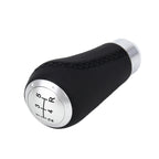 Universal Car Modified Shifter Black Leather Lever Manual 5-Speed Gear Shift Knob, 5-Speed Gear Shift Knob