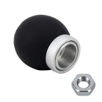 Universal Car Modified Shifter Black Leather Lever Manual 6-Speed Gear Shift Knob, 6-Speed