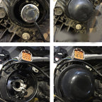 2 PCS Universal Headlight Soft Rubber Dust Cover, Suitable for 50-70cm Inner Diameter, For 50-70cm Inner Diameter