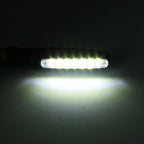 4 PCS DC 12V Motorcycle 15-LED Yellow + White Light Marquee-LED Turn Signal Indicator Blinker Light, 15-LED