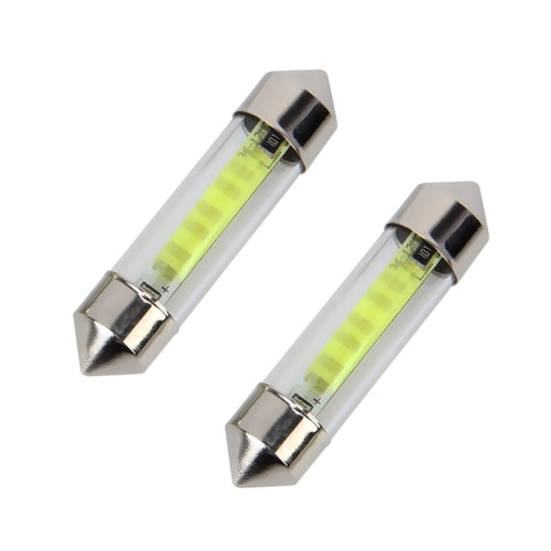 10 PCS 41mm 1W 6000K White Light Car Dome Lamp License LED Reading Light, DC 12V, 41mm