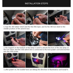 Car Roof Ceiling Decoration 5V Red Green LED Star Night Lights Projector Atmosphere Galaxy Lamp, Red Green, Red Blue