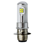 Motorcycle Headlights 750LM 6000K White H6M/P15D 40W 8-LED Bulbs, DC 12-24V, H6M/P15D