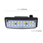 2 PCS LED License Plate Light 18-SMD Bulbs Lamps for Nissan/Teana 03 / Tada 03-08 /Sylphy 2008 /Sunny 2001-2006,2W 120LM,6000K, DC12V(White Light), for Nissan