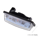 2 PCS LED License Plate Light 18-SMD Bulbs Lamps for Nissan/Teana 03 / Tada 03-08 /Sylphy 2008 /Sunny 2001-2006,2W 120LM,6000K, DC12V(White Light), for Nissan