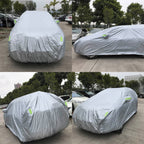 PEVA Anti-Dust Waterproof Sunproof SUV Car Cover with Warning Strips, Fits Cars up to 5.1m(199 inch) in Length, 199inch (XL)