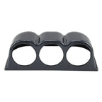 60mm Universal Horizontal Carbon lead Material 3 Triple Auto Car Dash Gauge Meter Pod Mount Holder Dashboard 3 Hole Cup Vehicle Performance Meter Instrument Accessories, Horizontal