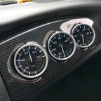 60mm Universal Horizontal Carbon lead Material 3 Triple Auto Car Dash Gauge Meter Pod Mount Holder Dashboard 3 Hole Cup Vehicle Performance Meter Instrument Accessories, Horizontal