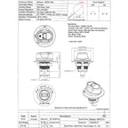 Jtron On/Off Car Battery Switch Car Battery Master Switch MAX DC 50V 50A CONT 75A INT Use for Cars / Off-road Vehicle / Truck, DC 50V 50A