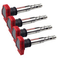 4 PCS Replace Car Ignition Coil Type 06E905115A/B/C/E/F Coils Suitable for 4-cylinder Engine For  Audi A6L 2.4 Year  After 2005, Random Number Delivery, 06E905115A