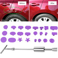 Auto Repair Body Tool Kit PDR Dent Paintless Repair Tools Dent Puller Slide Hammer Reverse Hammer Aluminum Suction Cups for Dent, With Red T handle, Without Red T handle