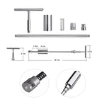 Auto Repair Body Tool Kit PDR Dent Paintless Repair Tools Dent Puller Slide Hammer Reverse Hammer Aluminum Suction Cups for Dent, With Red T handle, Without Red T handle