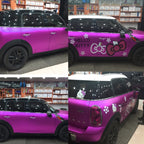 1.52m × 0.5m Electroplating Car Auto Body Decals Sticker Self-Adhesive Side Truck Vinyl Graphics