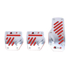 CS-321 3 in 1 Non-Slip Manual Car Truck Pedals Foot Brake Pad Cover Set