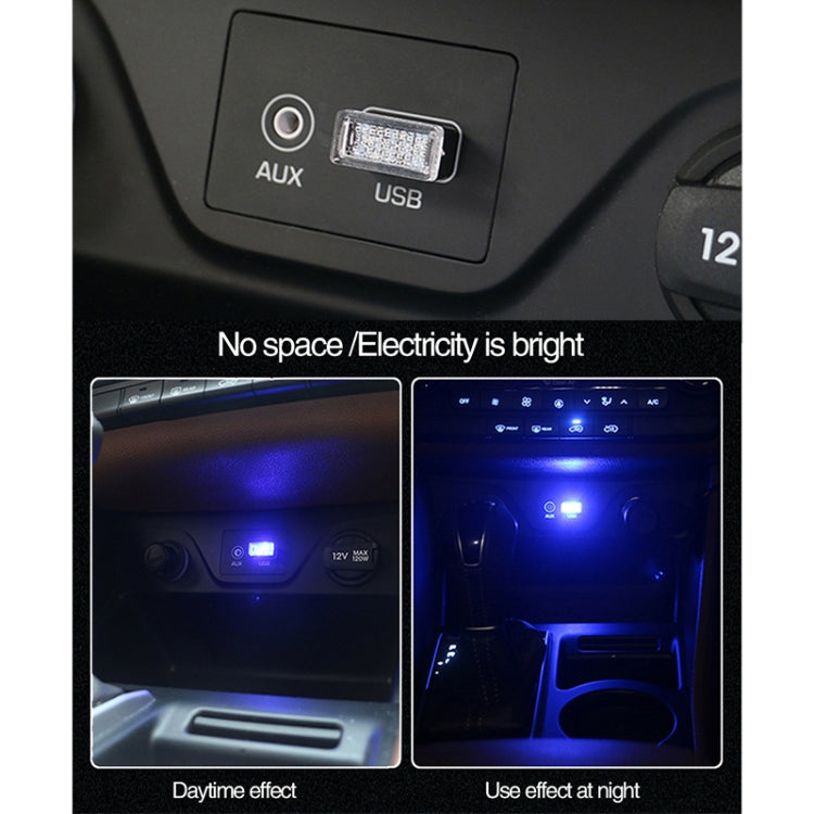 Universal PC Car USB LED Atmosphere Lights Emergency Lighting Decorative Lamp, Yellow Light, Ice Blue, Blue Light, Pink Light, Green Light, Red Light