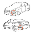 TCM-237 2 PCS Universal Car Body Plastic Anti-collision Sticker Bar Bumper Protector, TCM-237 Anti-collision Sticker