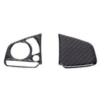2 in 1 Carbon Fiber Steering Wheel Button Trim Interior DIY Sticker for Honda Civic 10th Gen 2016-2019(General), Button Trim