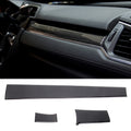 3 in 1 Carbon Fiber Central Control Gears Shift Panel Cover Trim Decals Decorative Sticker for Honda Civic 10th Gen 2016-2019, 3 in 1 Central Control