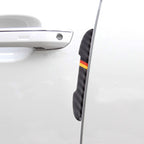 4 in 1 Carbon Fiber Car Auto Side Door Edge Guard Protection Trims Stickers, Yellow, Blue, Black