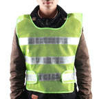 Reflective Fluorescent Vest Safty Cloth Driving School Construction Traffic Safty Warning Working Cloth, Vest 3/Green, Vest 4/Red