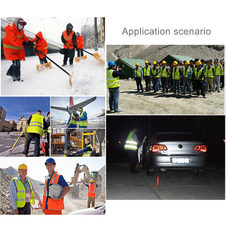 Reflective Fluorescent Vest Safty Cloth Driving School Construction Traffic Safty Warning Working Cloth, Vest 3/Green, Vest 4/Red