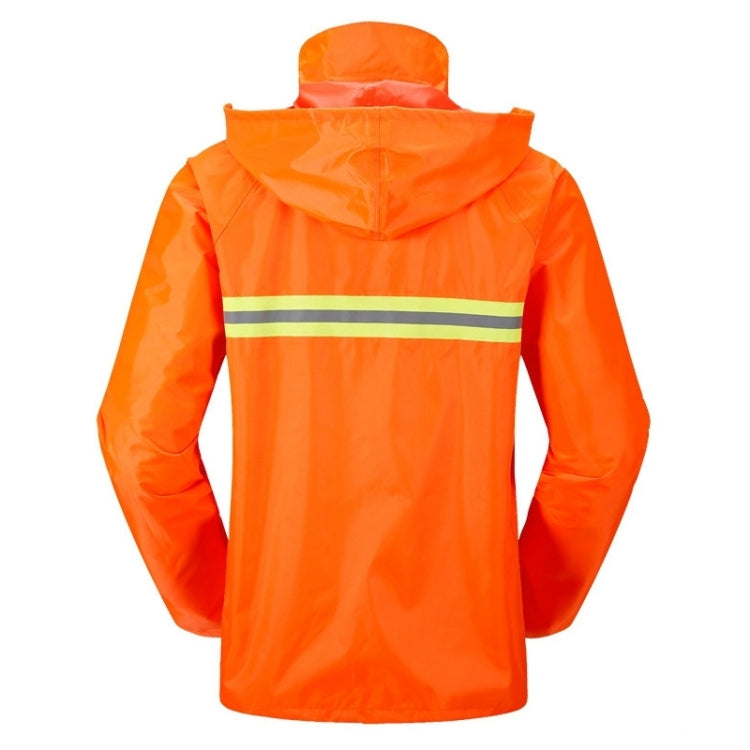 Adult Split Reflective Raincoats Rain Pants Cleaners Waterproof Clothes Labor Insurance Safety Sanitation Suits, Size: 2XL, Size: 2XL