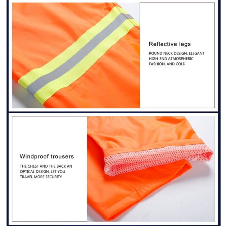 Adult Split Reflective Raincoats Rain Pants Cleaners Waterproof Clothes Labor Insurance Safety Sanitation Suits, Size: 2XL, Size: 2XL
