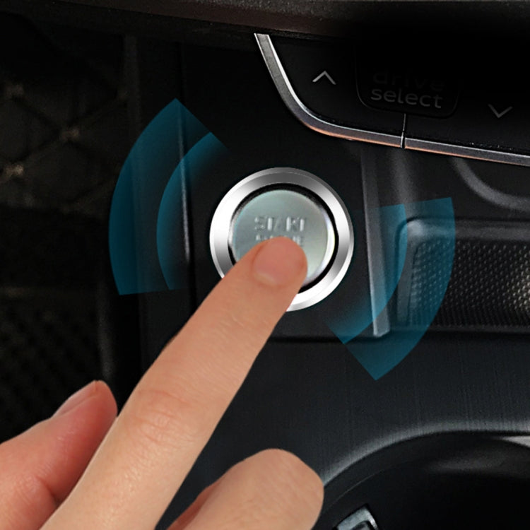 Car Engine Start Key Push Button Ring Trim Aluminum Alloy Sticker Decoration for Audi, For Audi(Engine Start)