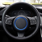 Car Auto Steering Wheel Aluminum Alloy Ring Cover Trim Sticker Decoration for Jaguar, For Jaguar