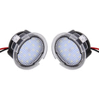 2 PCS DC 12V 2W 6000K 120LM 18-LED Side Rear View Mirror Puddle Lights Lamp for Ford 2013-2017 Explorer/2015-2017 Taurus/2015-2017 Edge/2015-2017 Mondeo, For Ford 2013-2017 Explorer