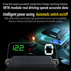T900 Car GPS HUD Virtual HD Reflection Board Head-up Display, Speed & Driving Distance / Time Display, Over Speed & Voltage & Low Voltage Alarm, Fatigue Driving, T900  Green + White, T900 Blue + White, T900  White