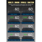 T900 Car GPS HUD Virtual HD Reflection Board Head-up Display, Speed & Driving Distance / Time Display, Over Speed & Voltage & Low Voltage Alarm, Fatigue Driving, T900  Green + White, T900 Blue + White, T900  White